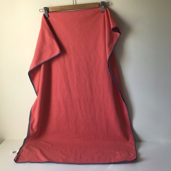 eQua camping towel quick dry yoga mat pink gray standard size large 24.5 x 72 - Picture 4 of 6